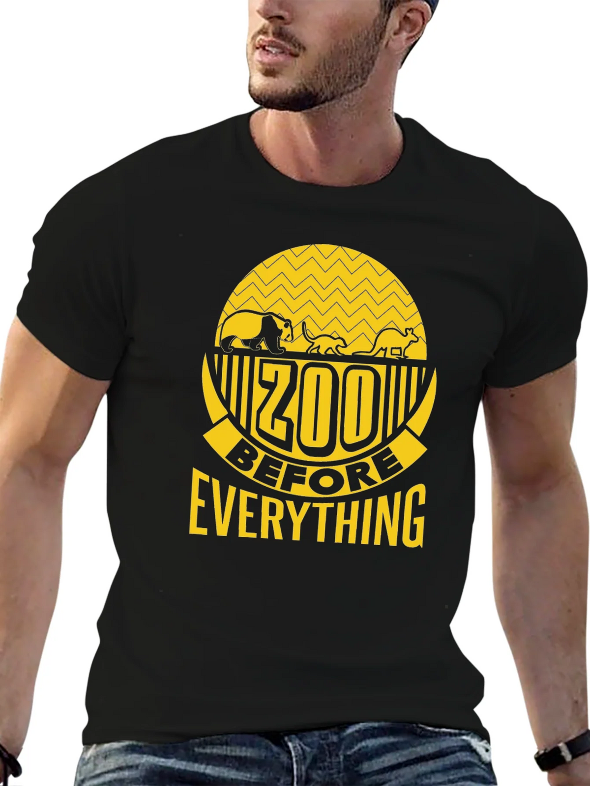 Zoo Before Everything Black T-Shirt product image 6