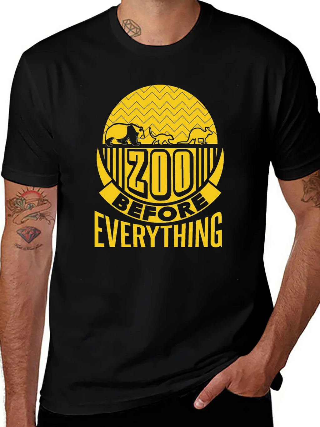 Zoo Before Everything Black T-Shirt product image 1