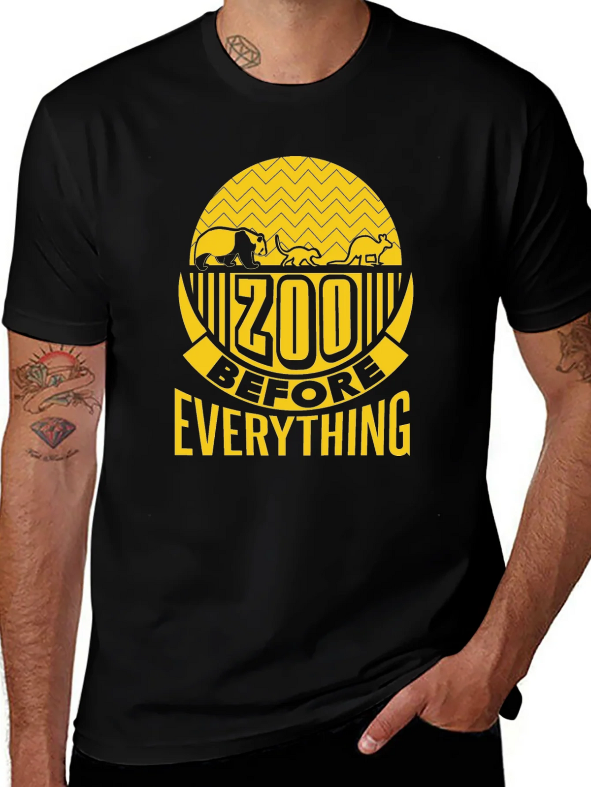 Zoo Before Everything Black T-Shirt product image 1