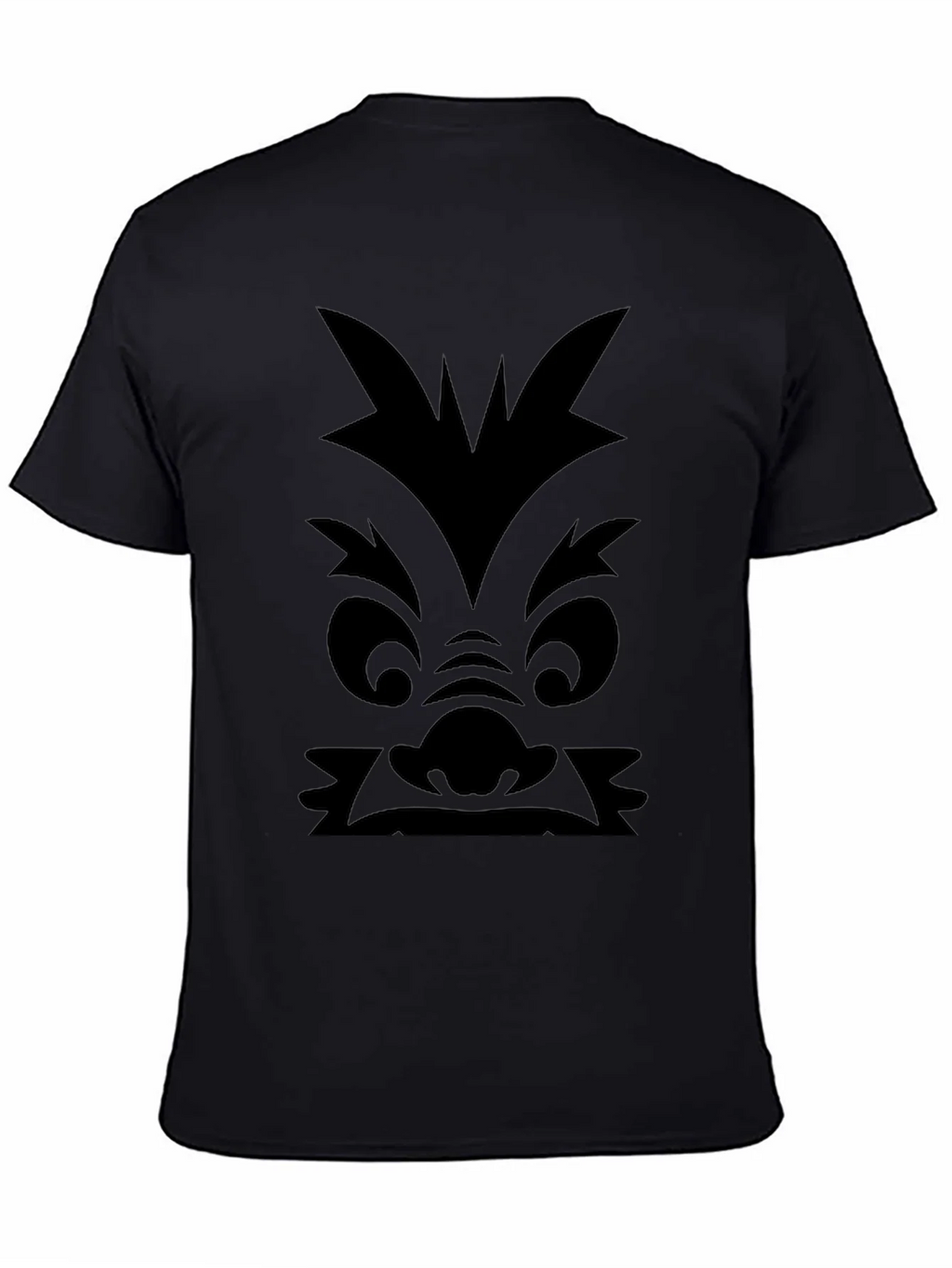 Monster Face Graphic Print Black T-Shirt product image 1
