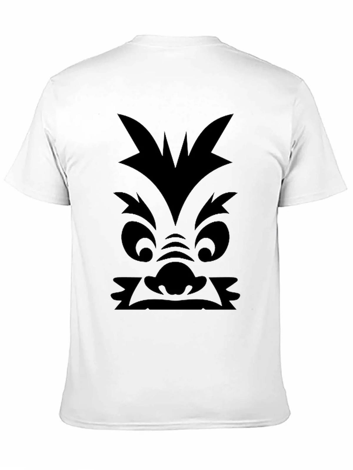 Monster Face Graphic Print Black T-Shirt product image 6