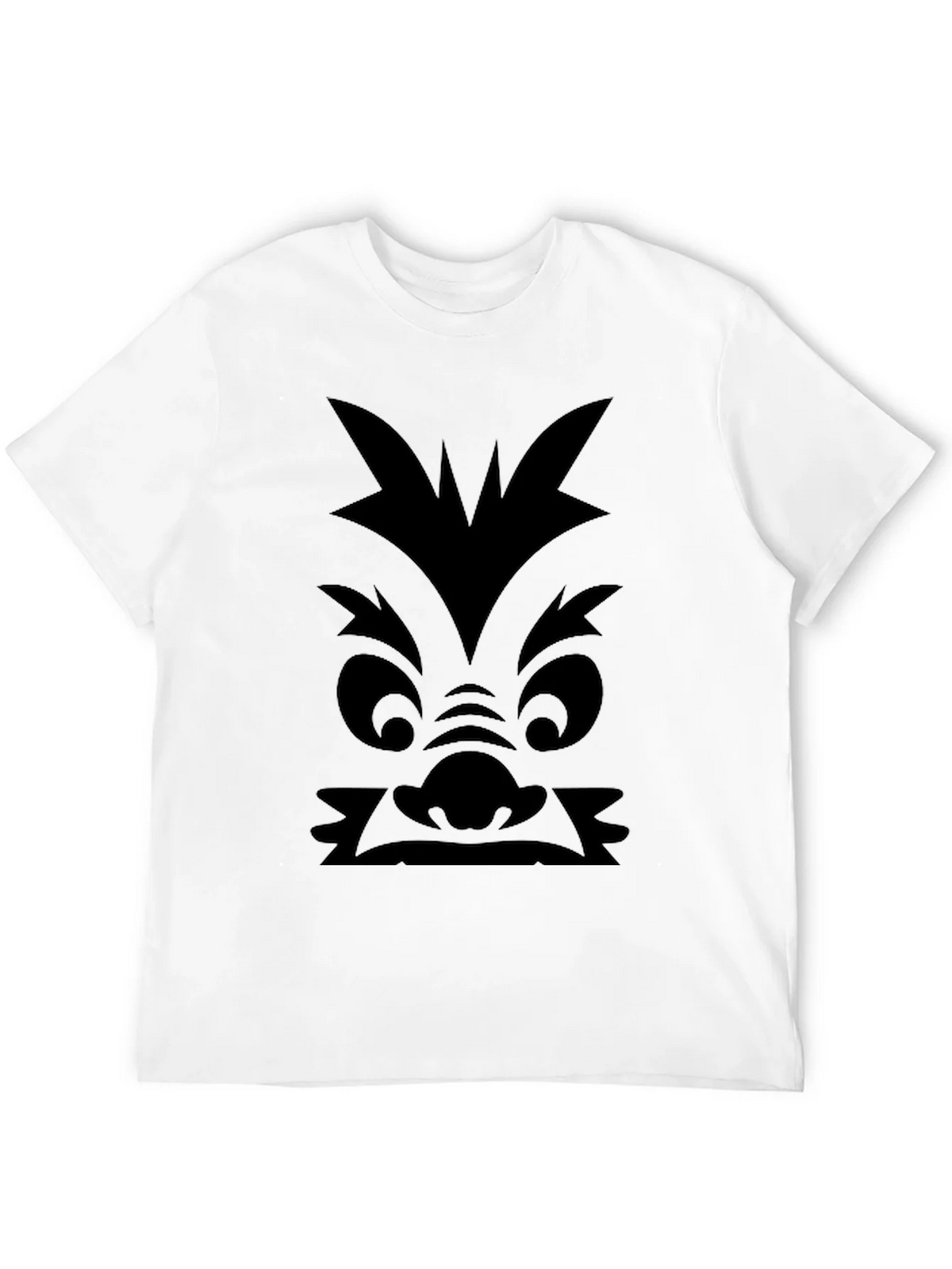 Monster Face Graphic Print Black T-Shirt product image 7