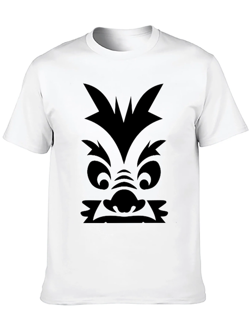 Monster Face Graphic Print Black T-Shirt product image 5