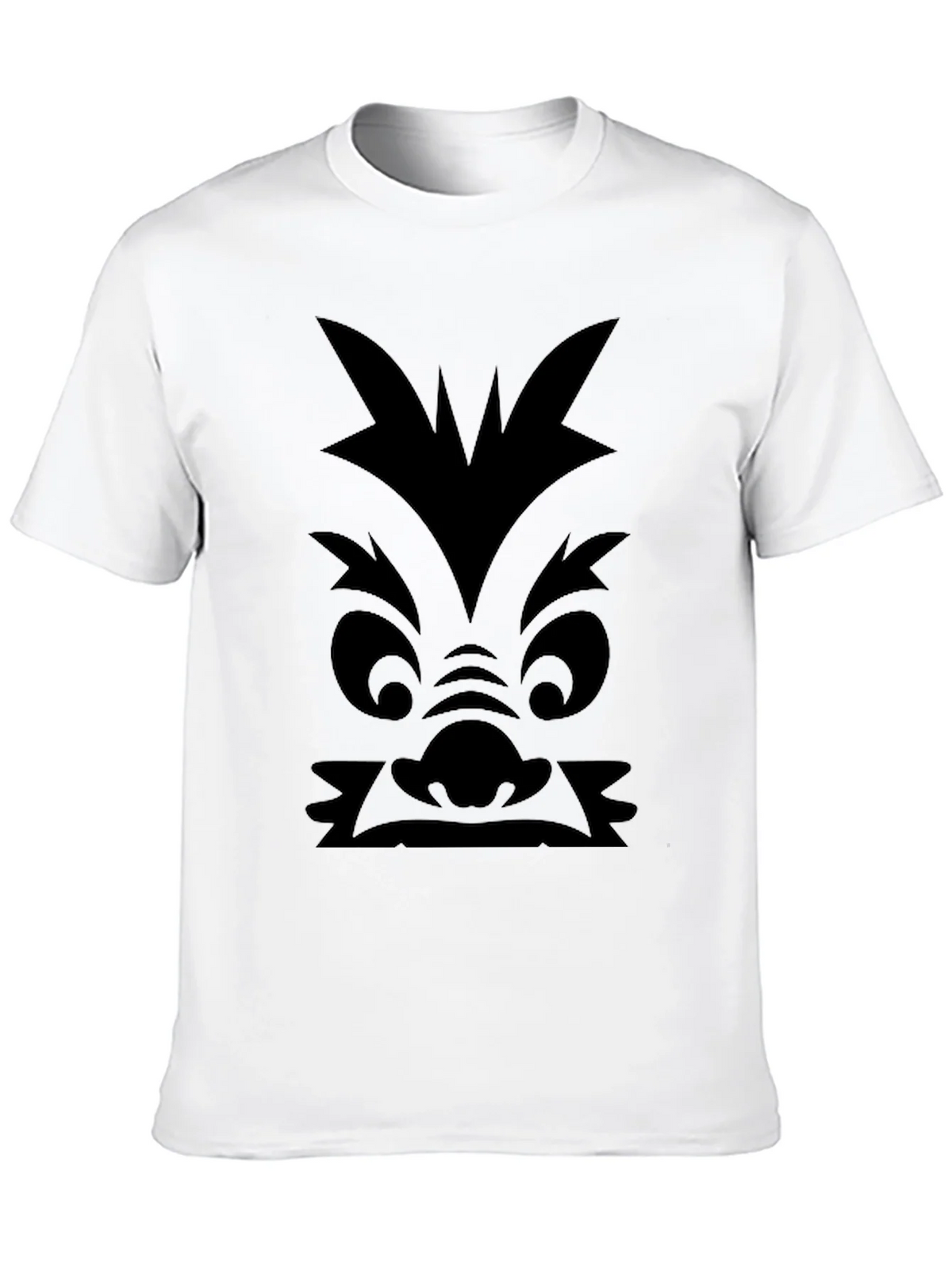 Monster Face Graphic Print Black T-Shirt product image 5