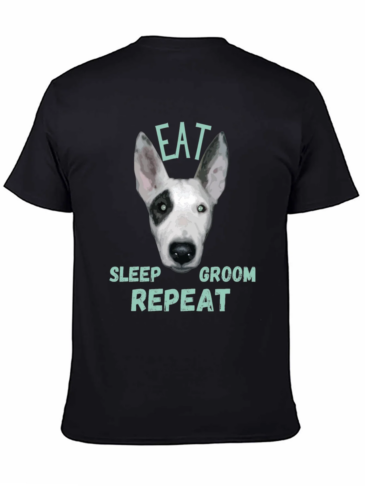 Eat Sleep Groom Repeat Dog T-Shirt product image 4