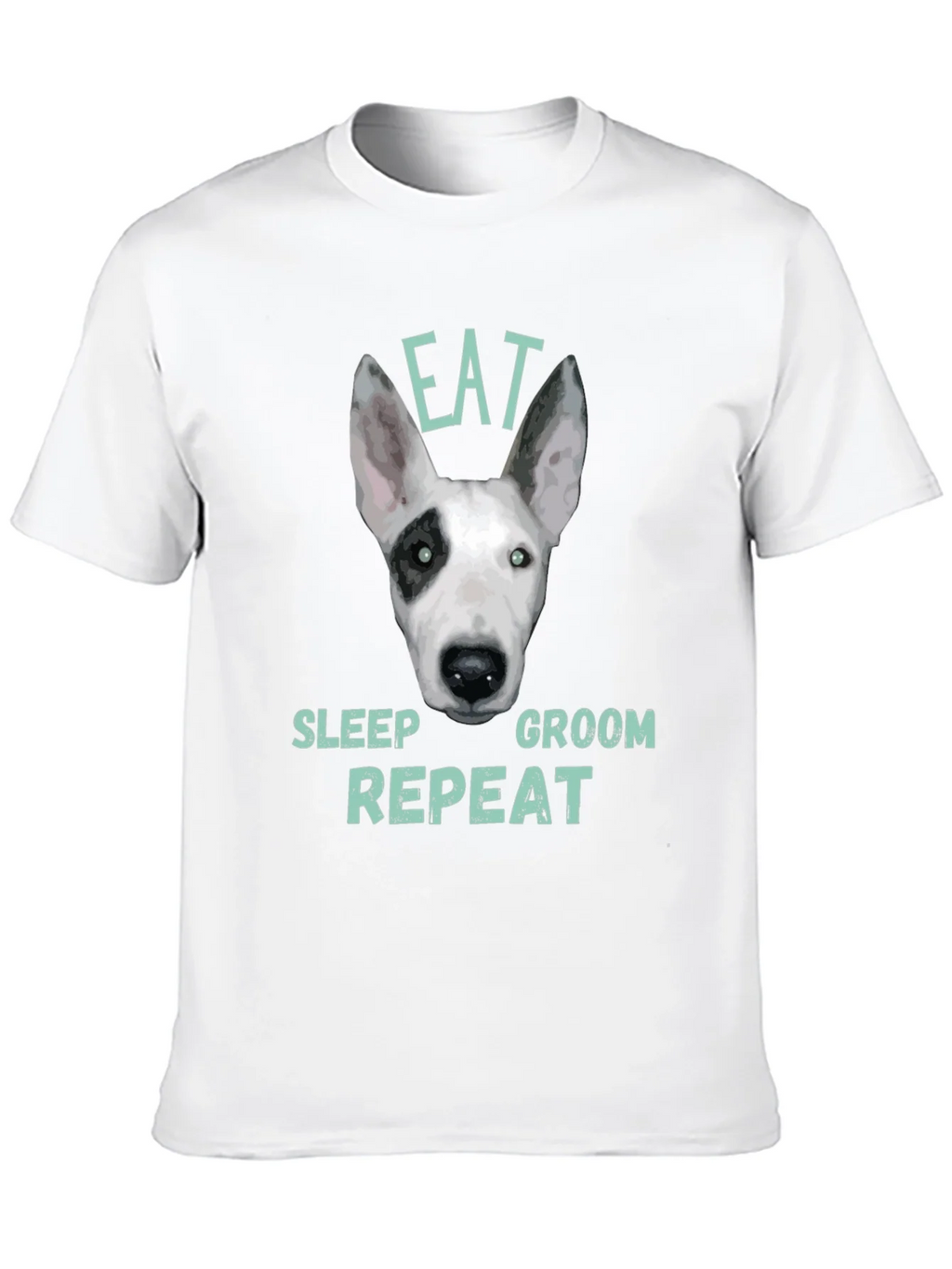Eat Sleep Groom Repeat Dog T-Shirt product image 9