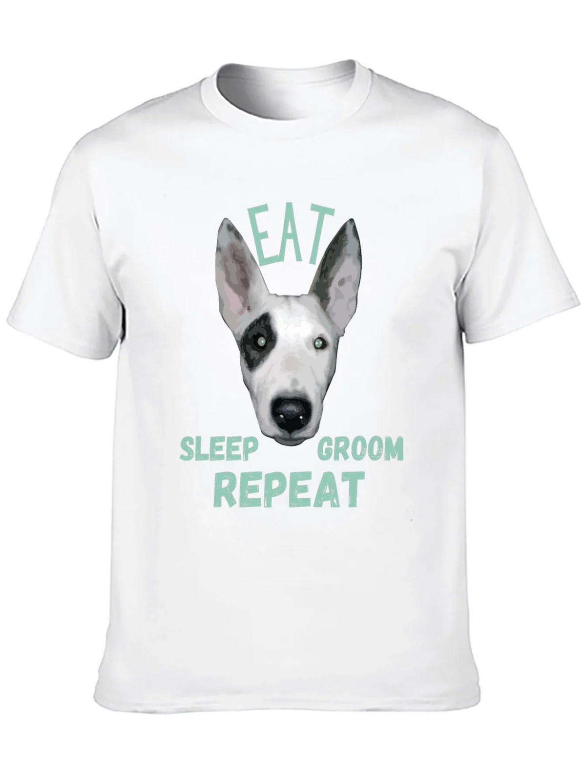 Eat Sleep Groom Repeat Dog T-Shirt product image 9