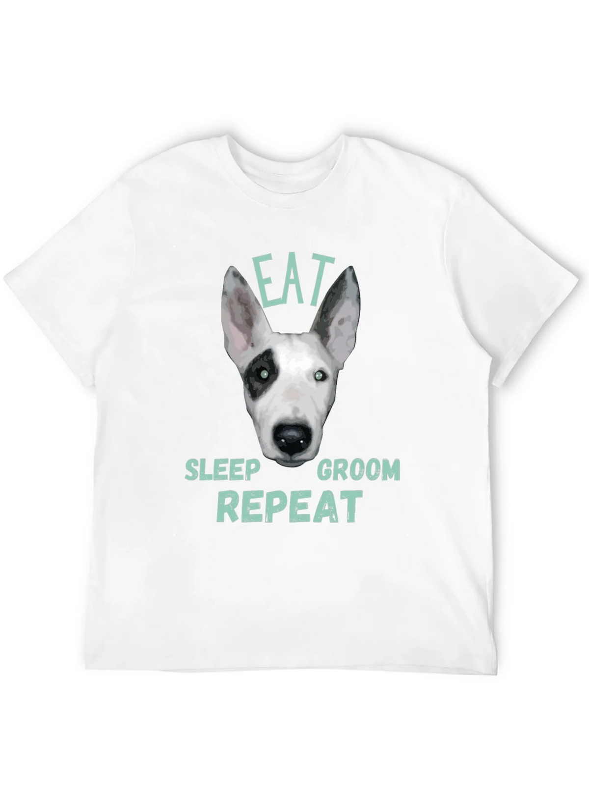 Eat Sleep Groom Repeat Dog T-Shirt product image 11