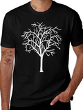Minimalist Tree Graphic Tee - Black product image 1
