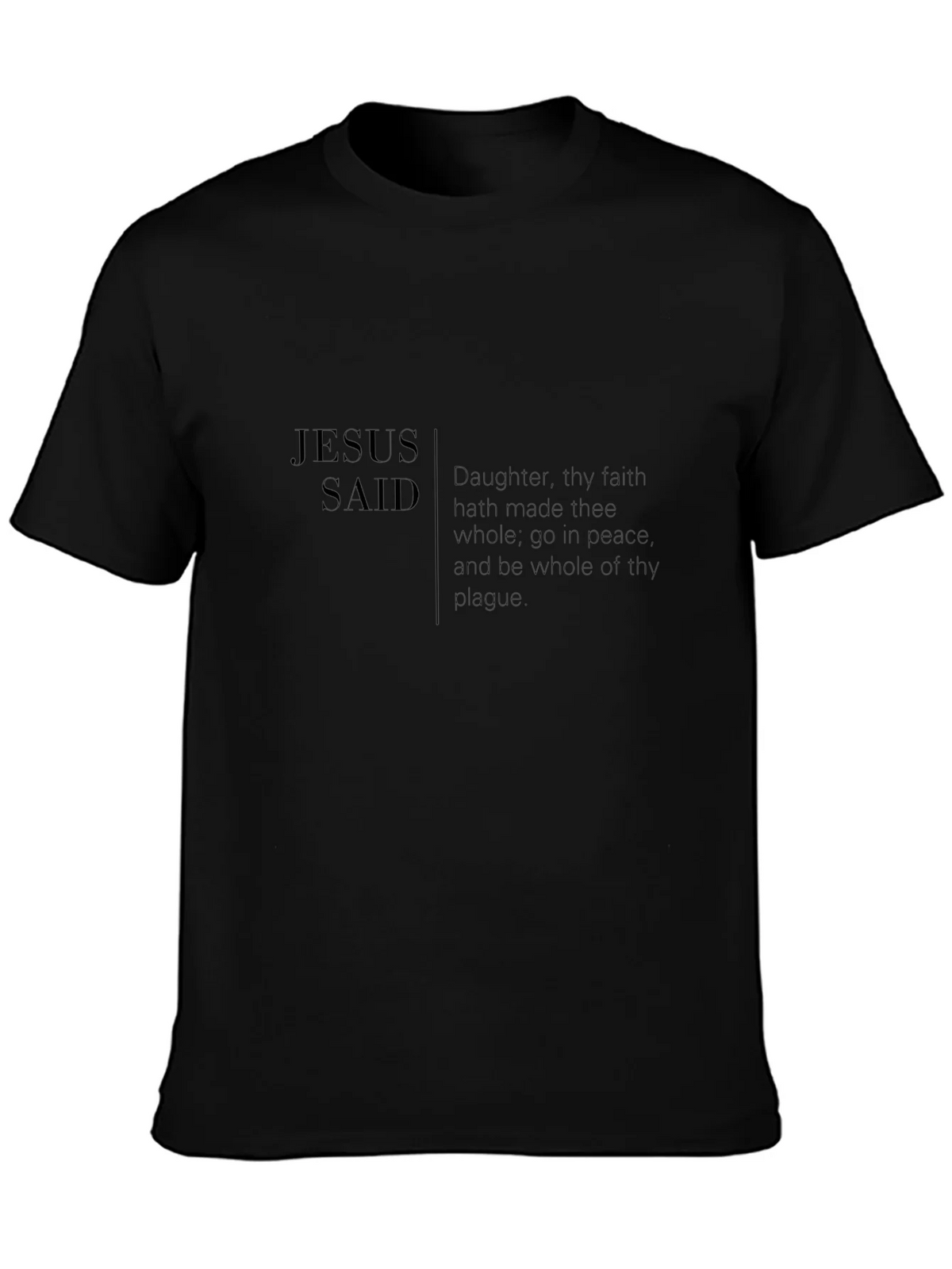 Jesus Said Graphic Tee - Black product image 2