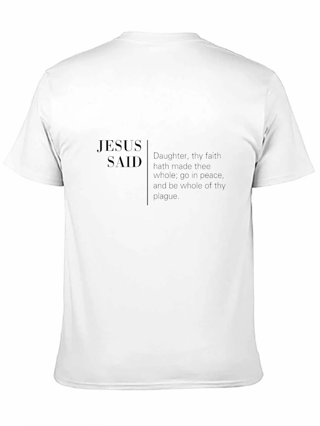Jesus Said Graphic Tee - Black product image 4