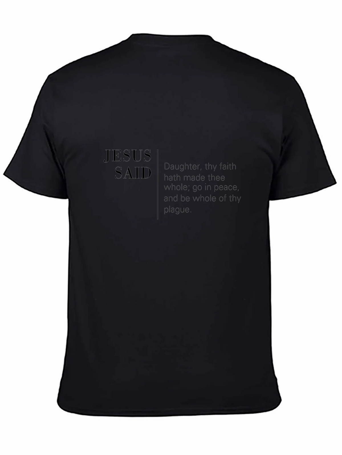 Jesus Said Graphic Tee - Black product image 3