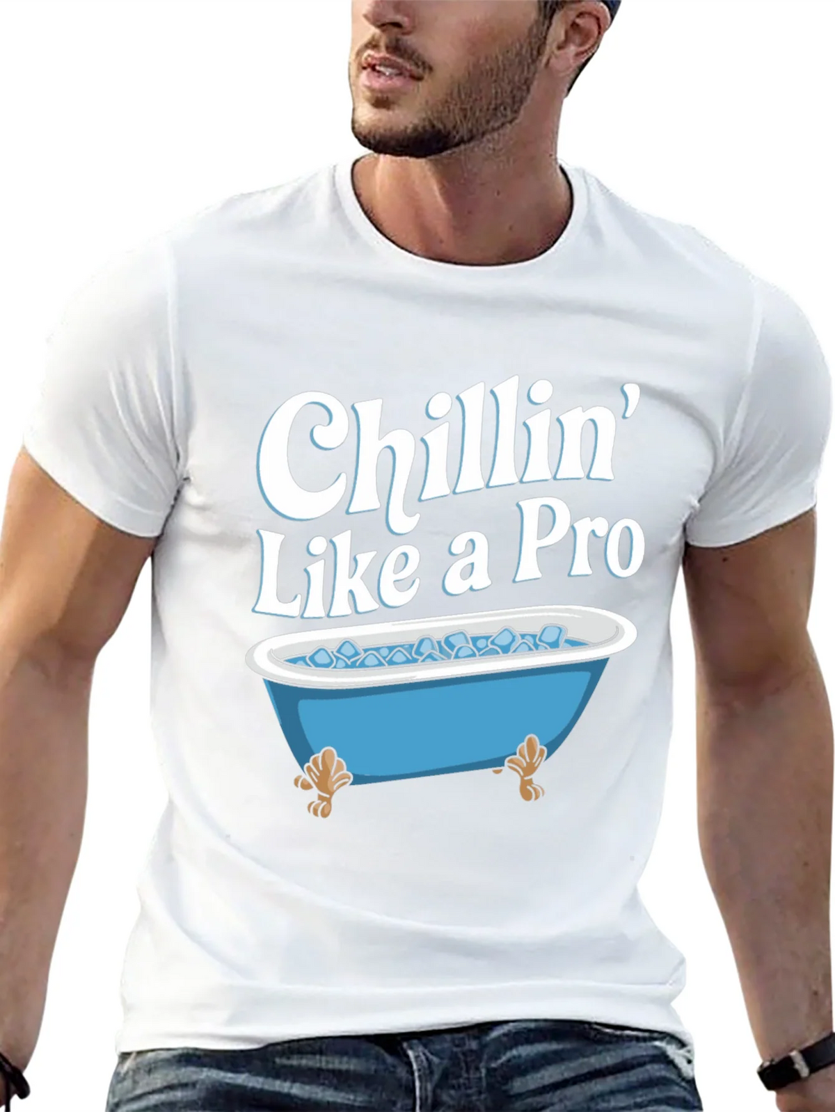 Chillin Like a Pro T-Shirt - Ice Bath Design product image 12