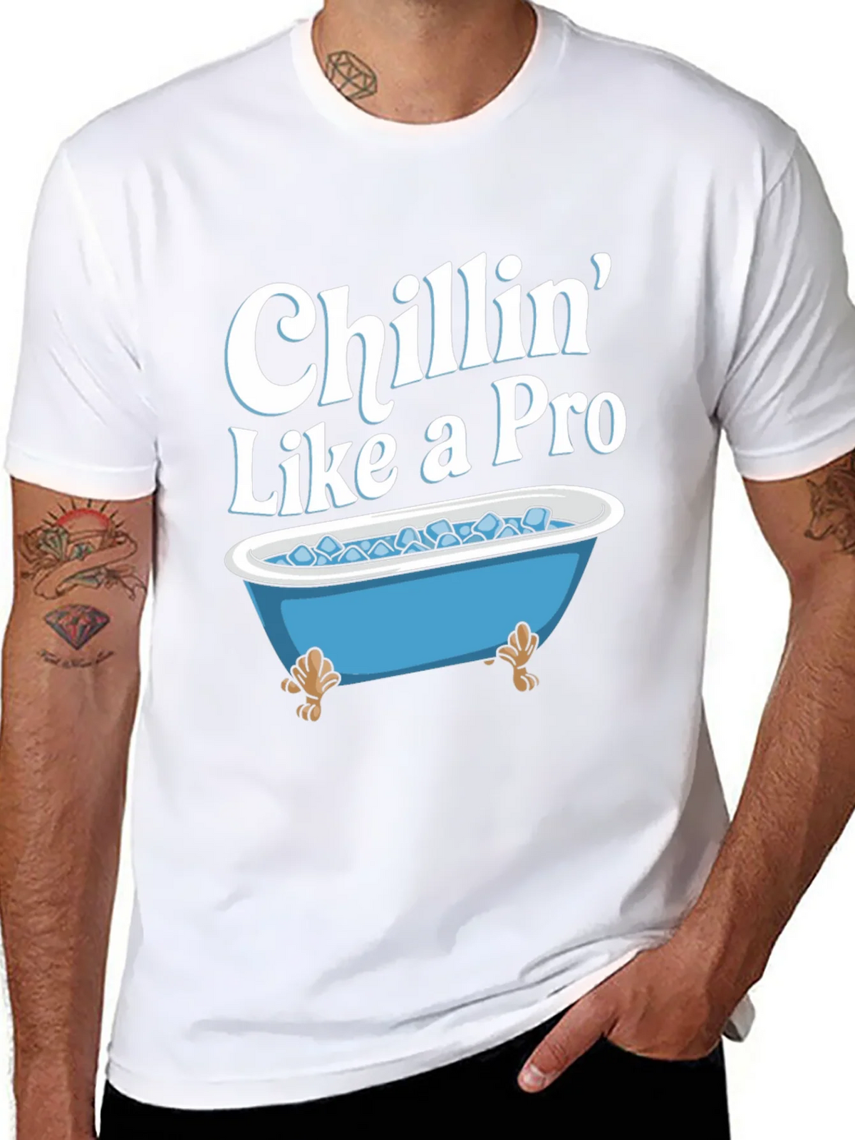 Chillin Like a Pro T-Shirt - Ice Bath Design product image 7