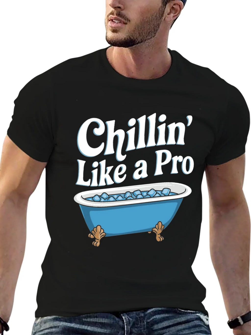 Chillin Like a Pro T-Shirt - Ice Bath Design product image 6