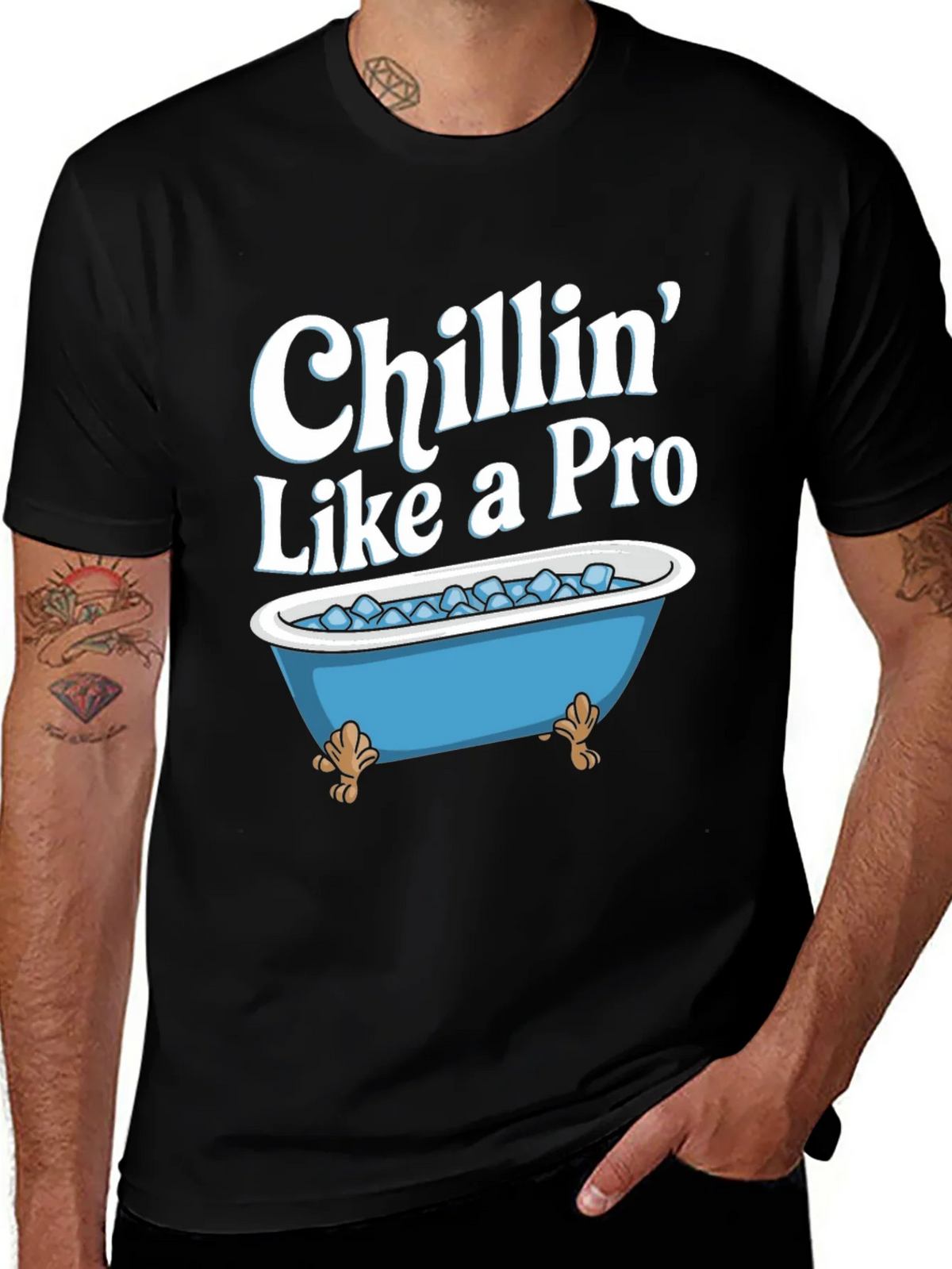 Chillin Like a Pro T-Shirt - Ice Bath Design product image 1