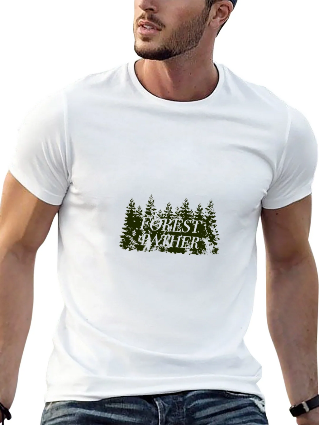 Forest Weather Graphic Black Tee product image 3