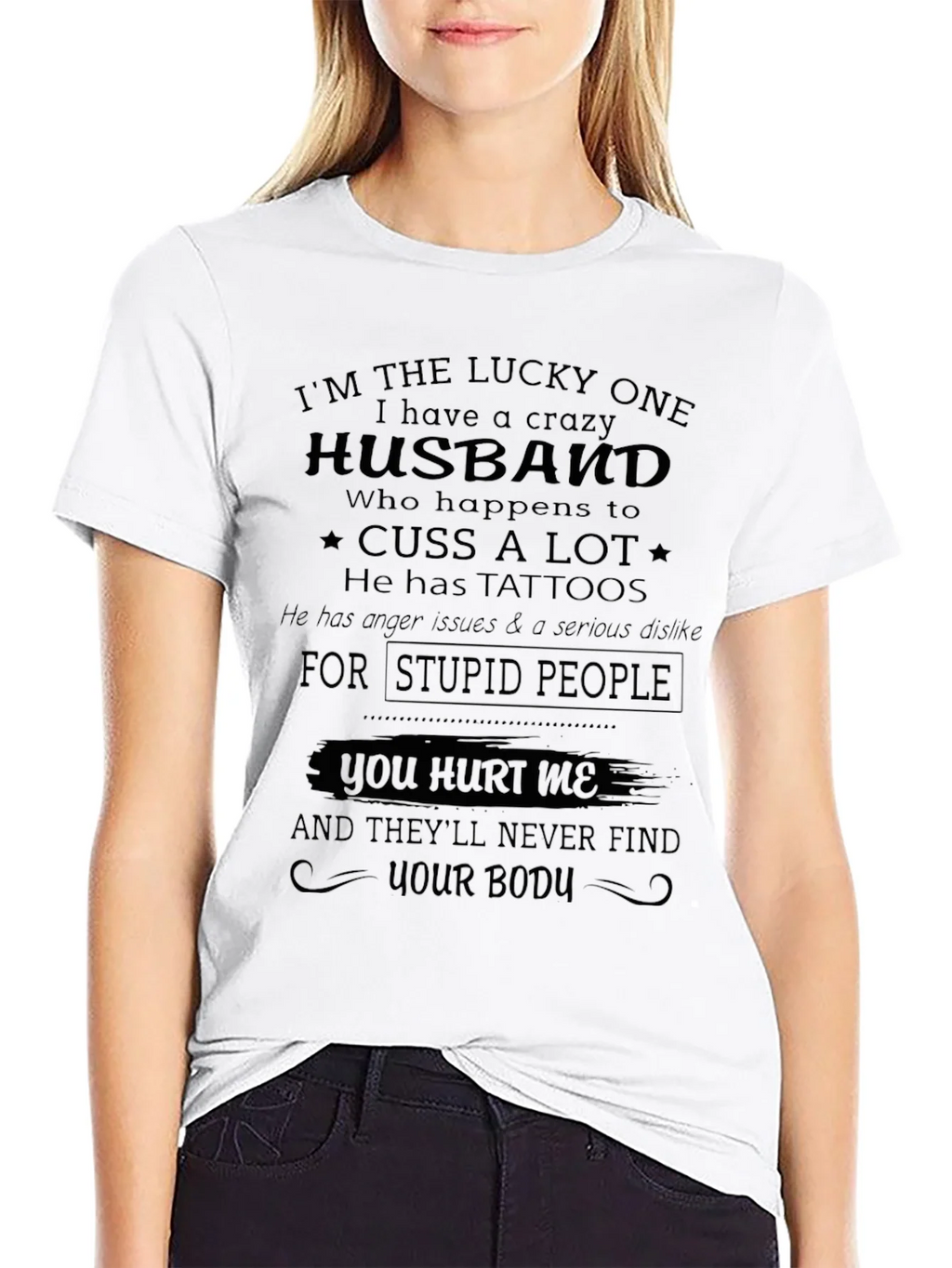Crazy Husband Novelty Graphic T-Shirt product image 2