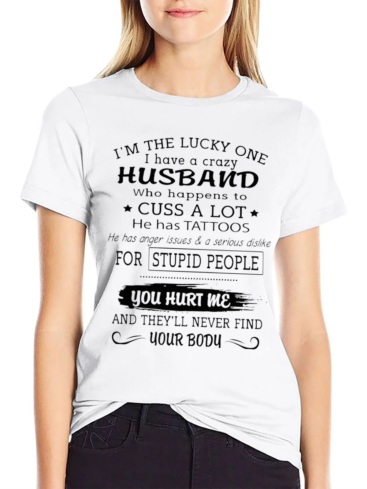 Crazy Husband Novelty Graphic T-Shirt product image 2