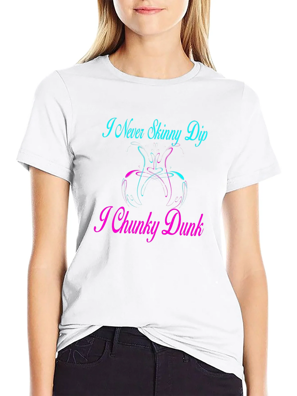 I Never Skinny Dip I Chunky Dunk Graphic T-Shirt product image 8
