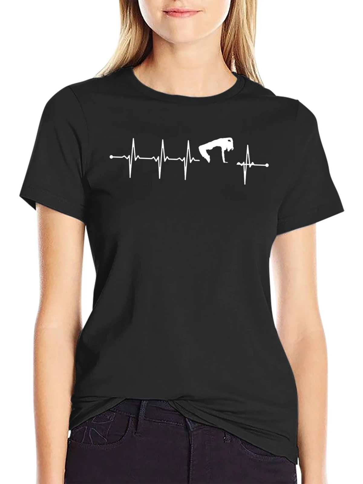 Fitness Heartbeat T-Shirt - Workout Design product image 2