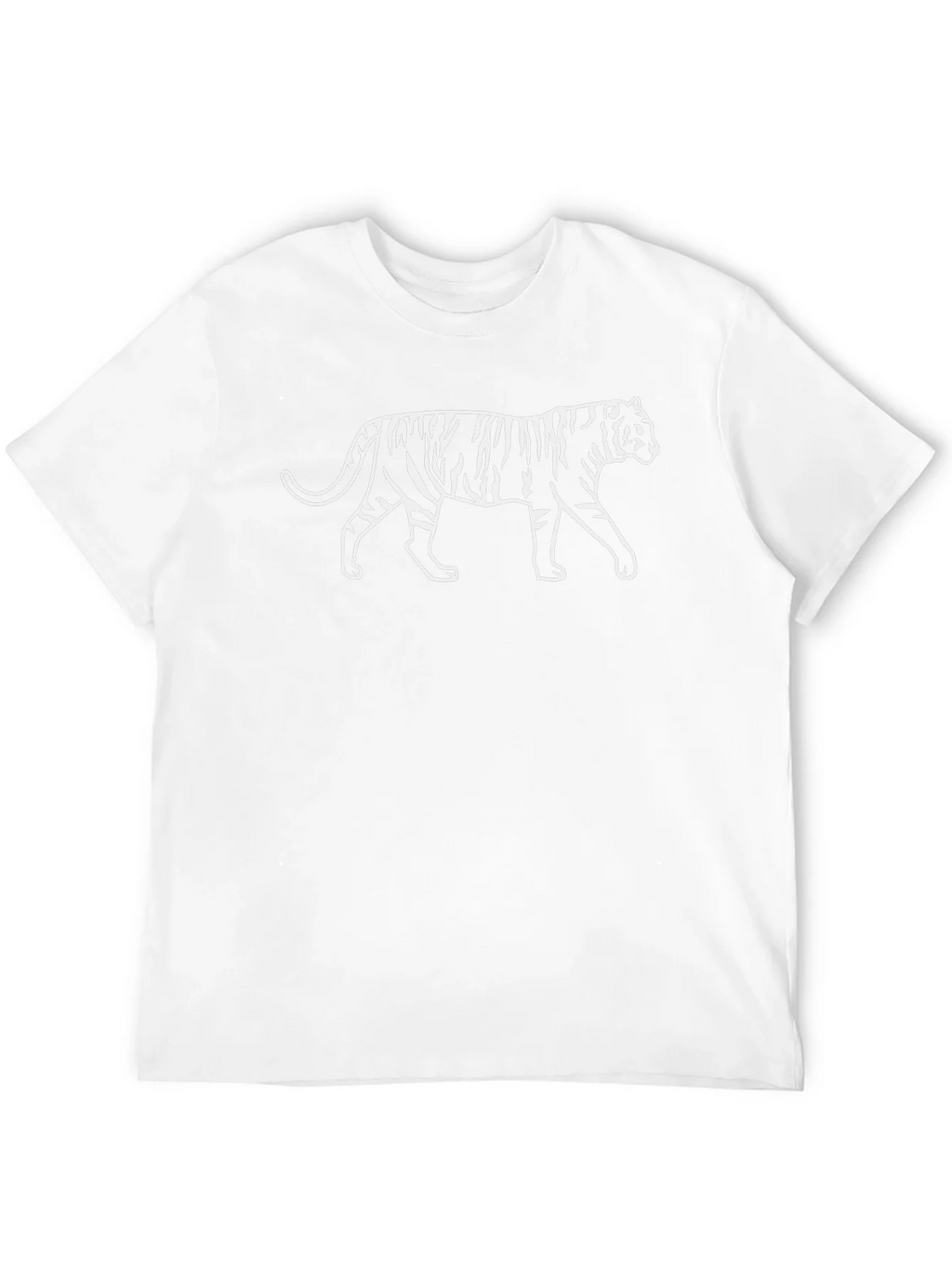 Striking Tiger Graphic Tee - Black Cotton Shirt product image 9