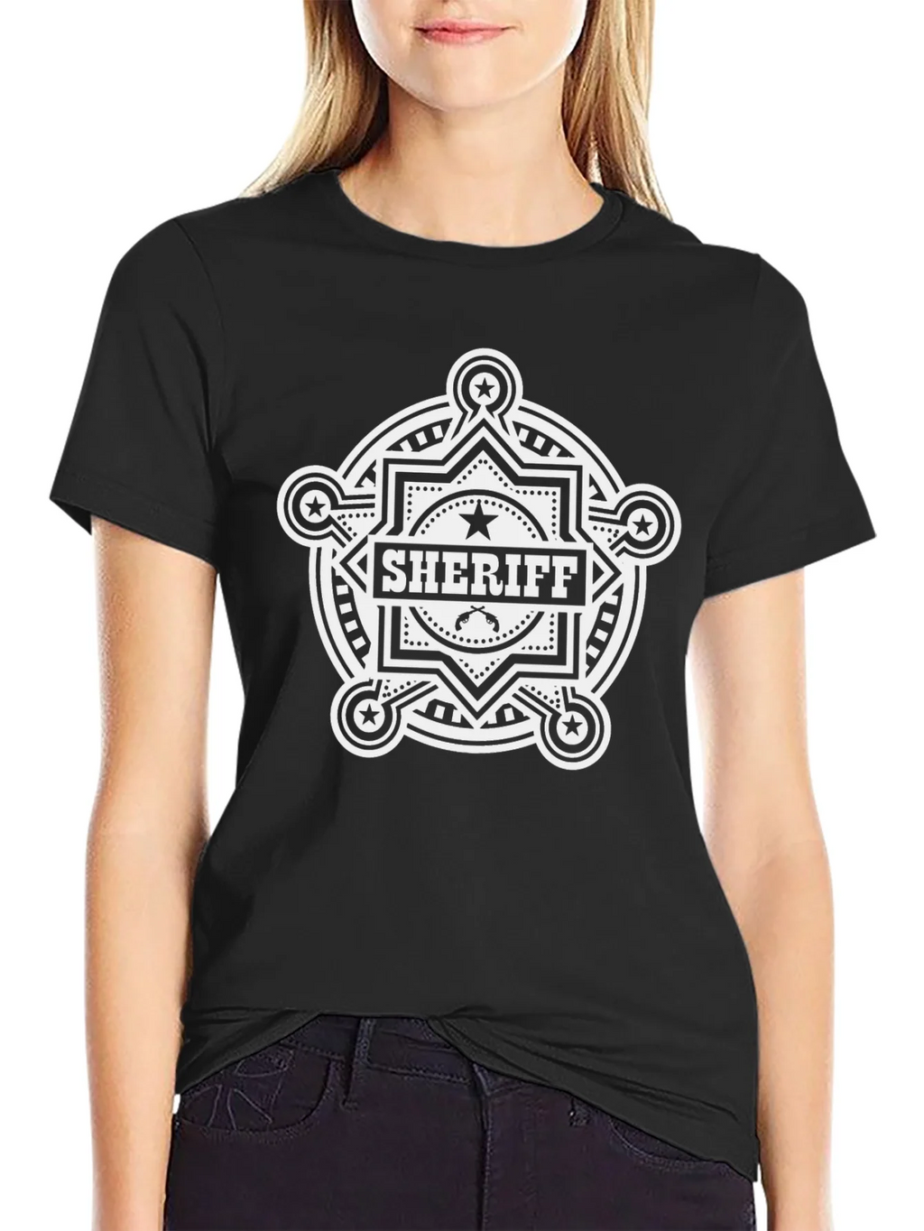 Sheriff Badge Graphic Tee - Western Style T-Shirt product image 2