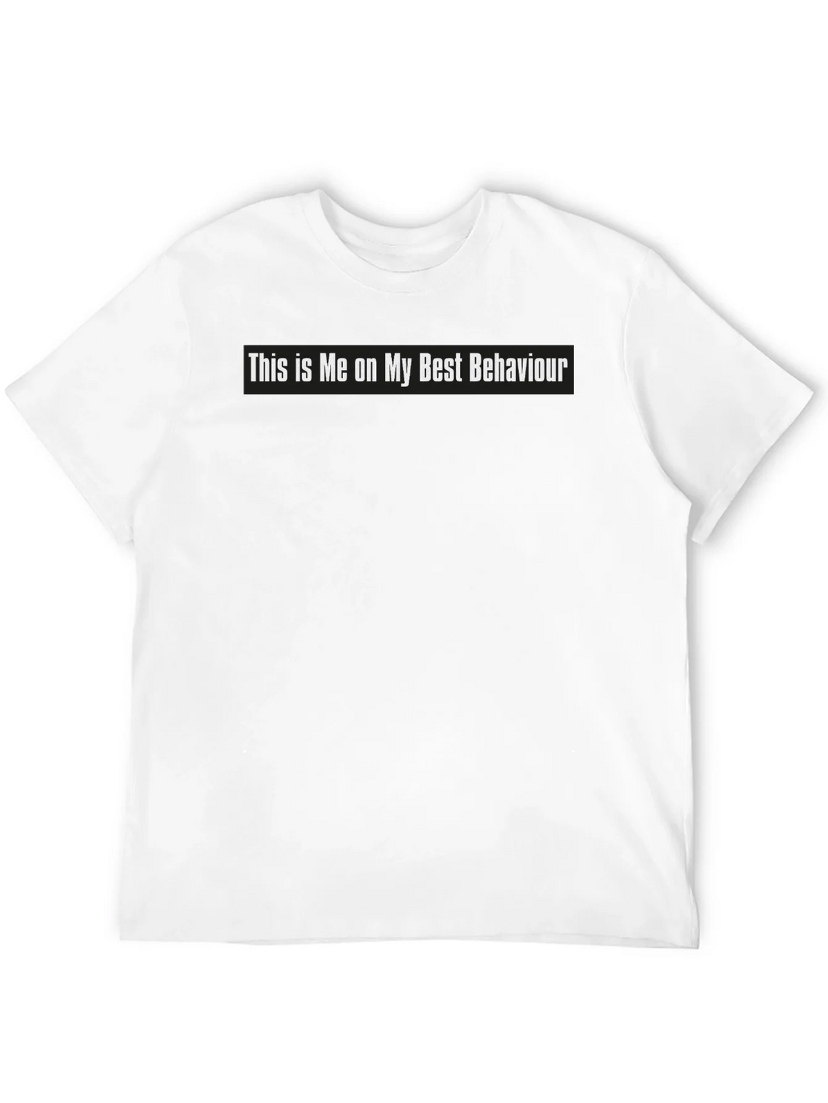 Funny Best Behaviour Graphic Tee - Black Cotton T-Shirt product image 3