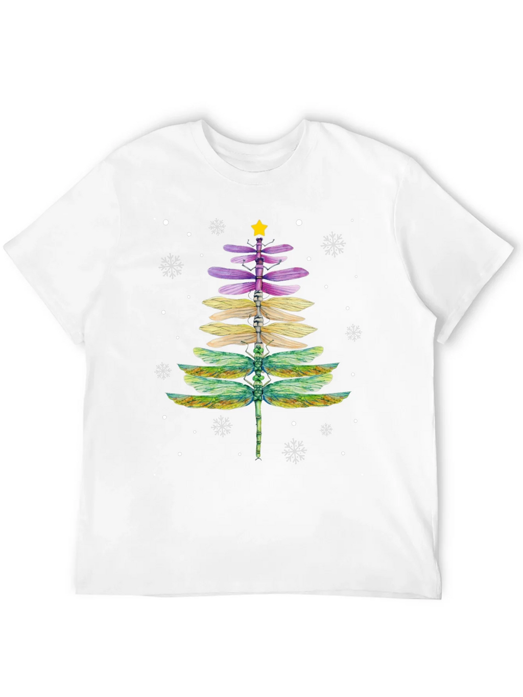 Dragonfly Christmas Tree T-Shirt product image 11