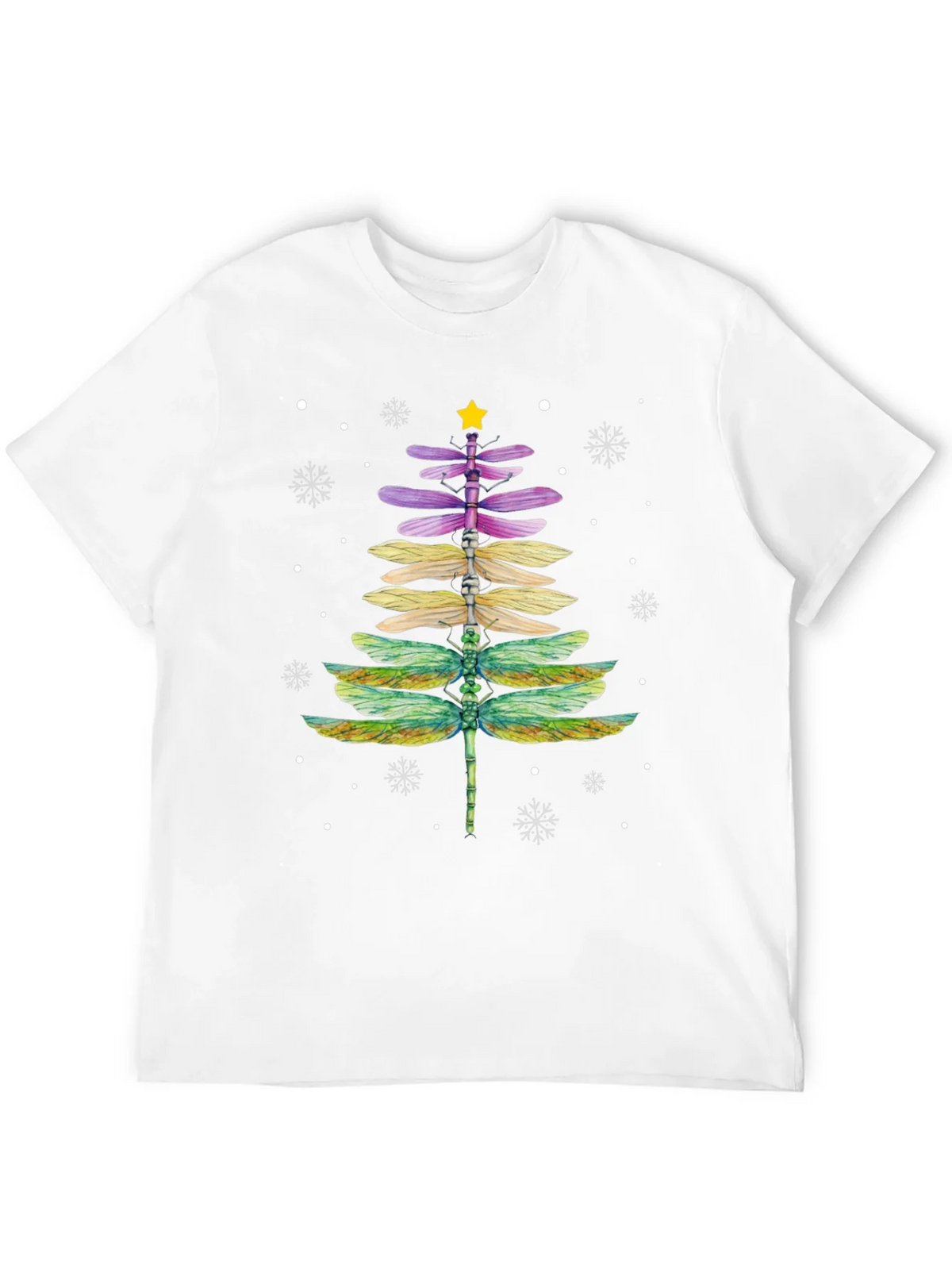 Dragonfly Christmas Tree T-Shirt product image 11