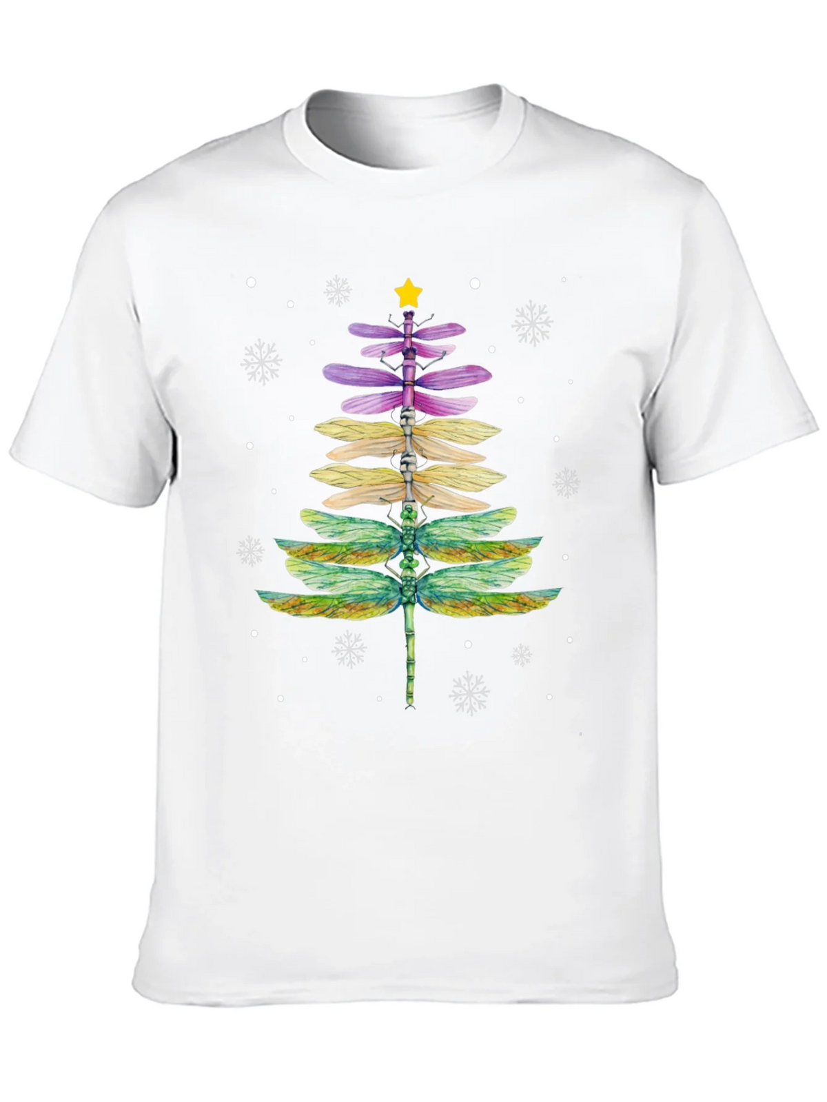 Dragonfly Christmas Tree T-Shirt product image 9
