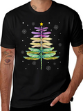 Dragonfly Christmas Tree T-Shirt product image 1
