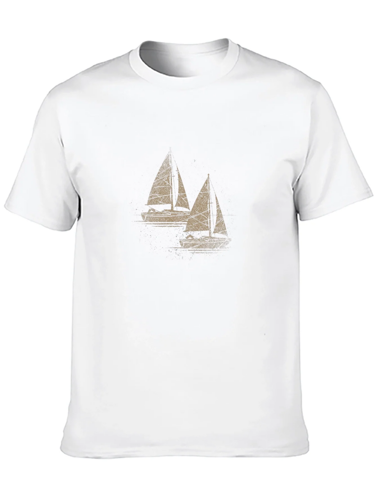 Sailboat Graphic Tee - Mens Black Cotton T-Shirt product image 9