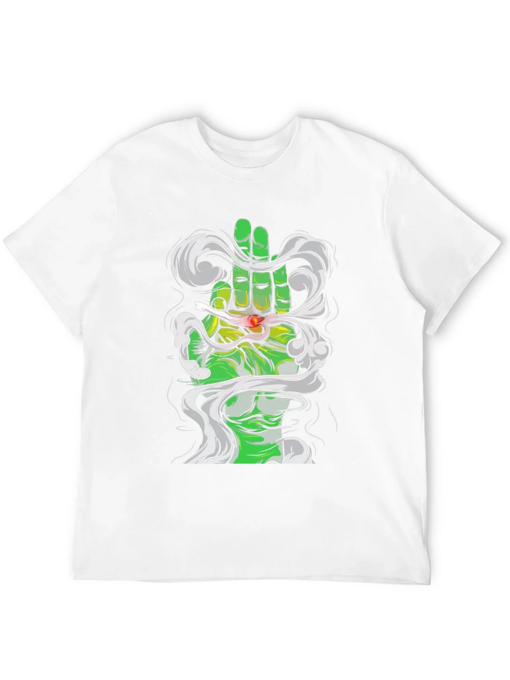 Green Hand Smoke T-Shirt product image 11