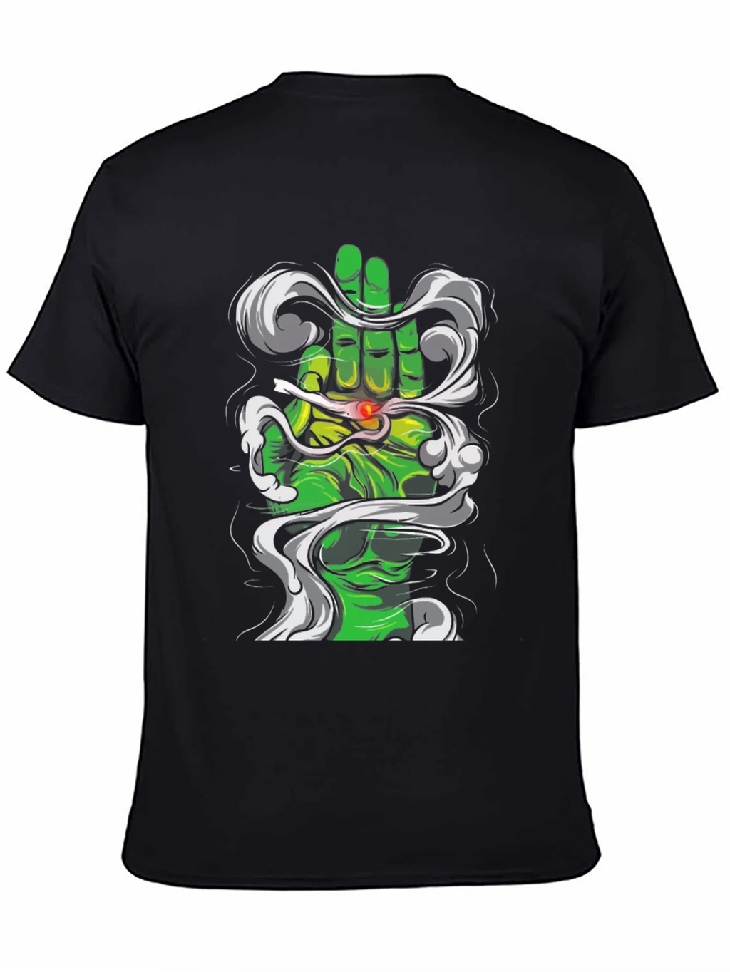 Green Hand Smoke T-Shirt product image 4