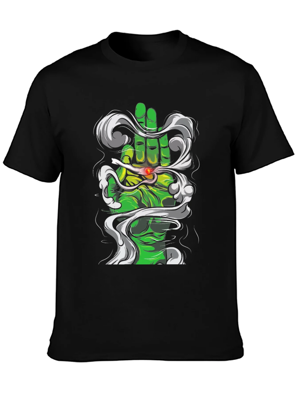 Green Hand Smoke T-Shirt product image 3