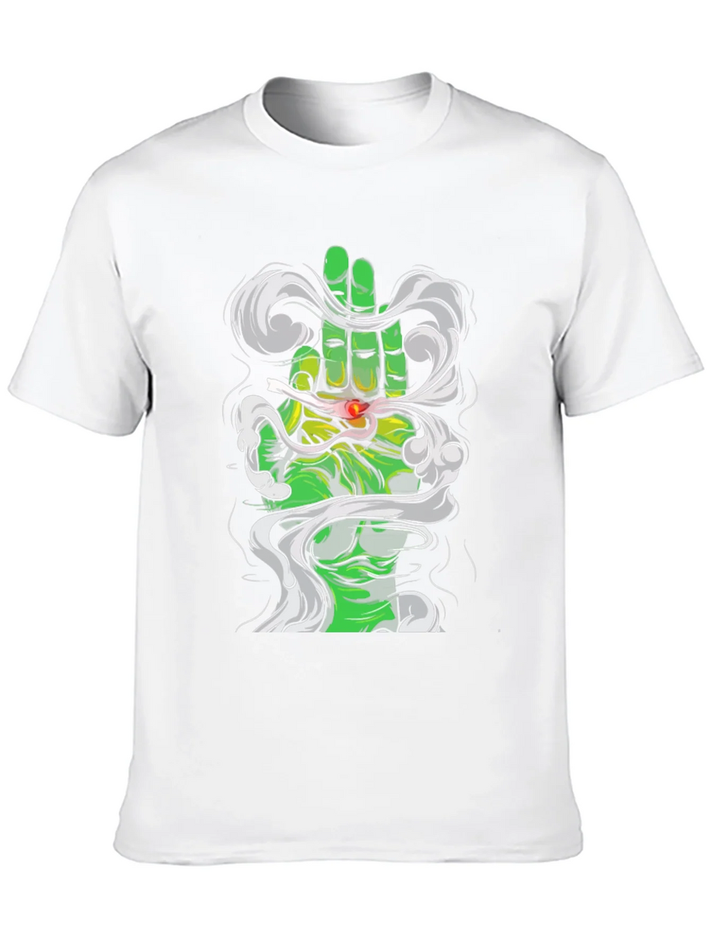 Green Hand Smoke T-Shirt product image 9