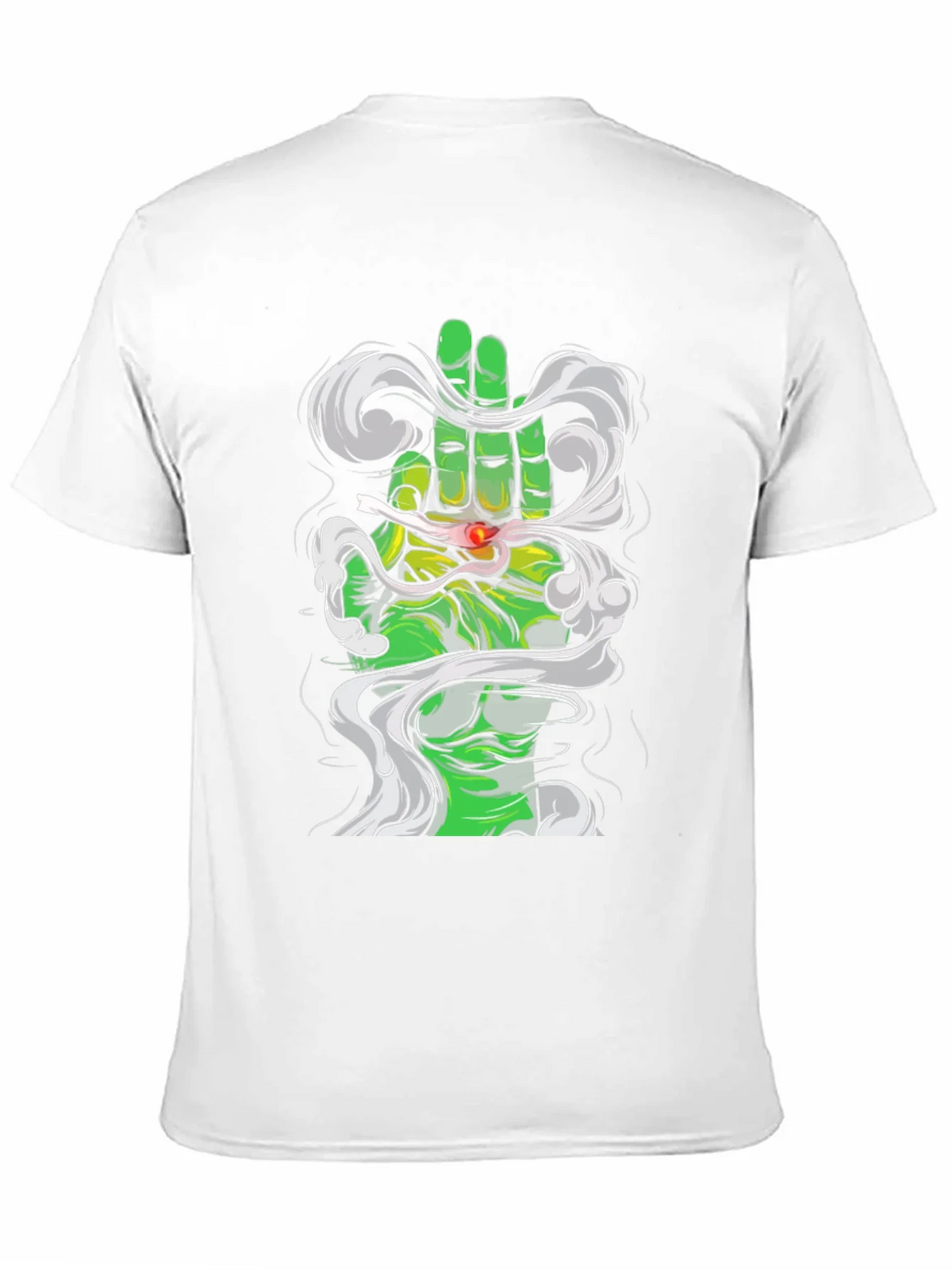 Green Hand Smoke T-Shirt product image 10