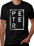 Peter Graphic Tee - Black Cotton Blend product image 1
