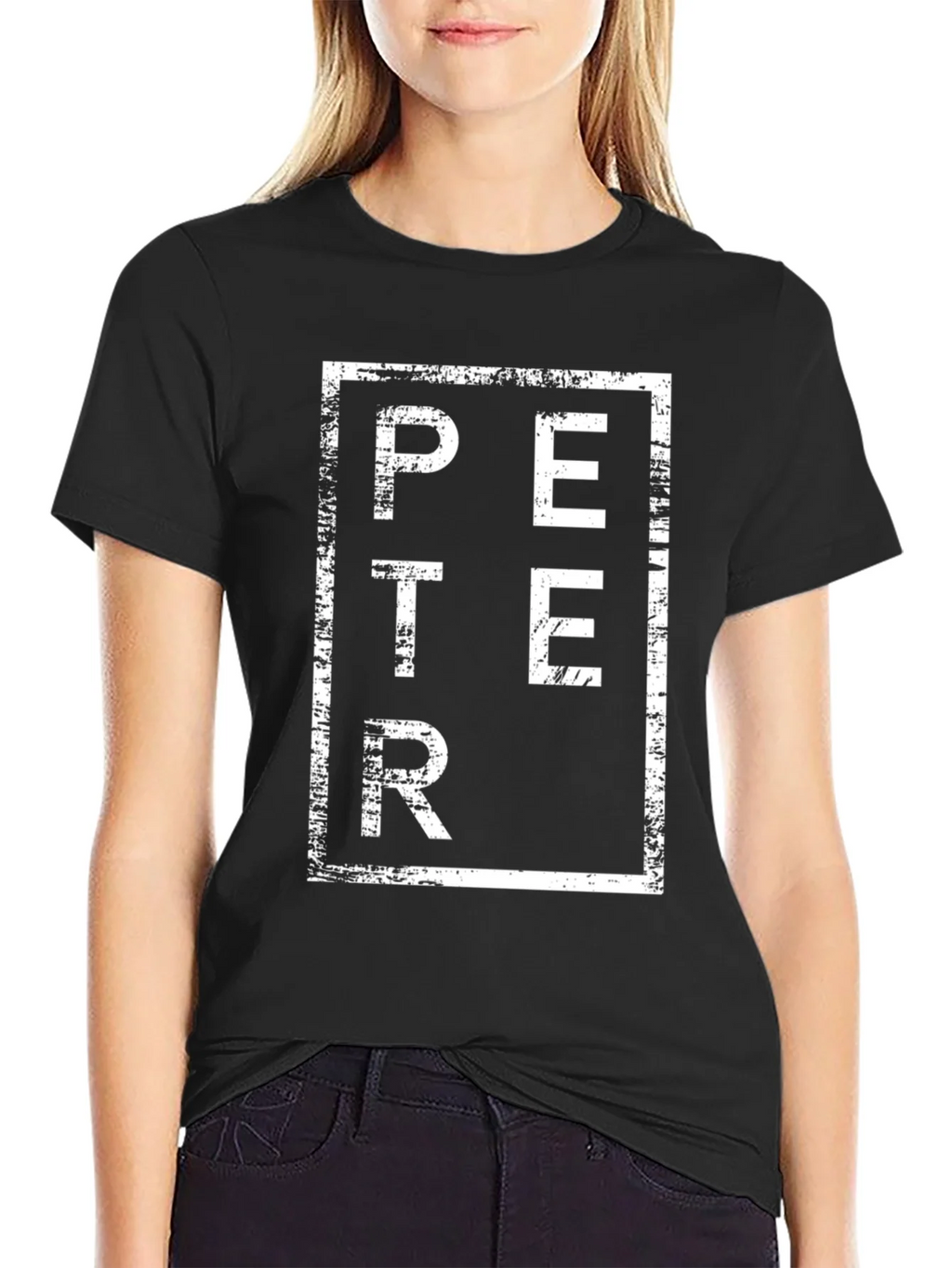Peter Graphic Tee - Black Cotton Blend product image 2