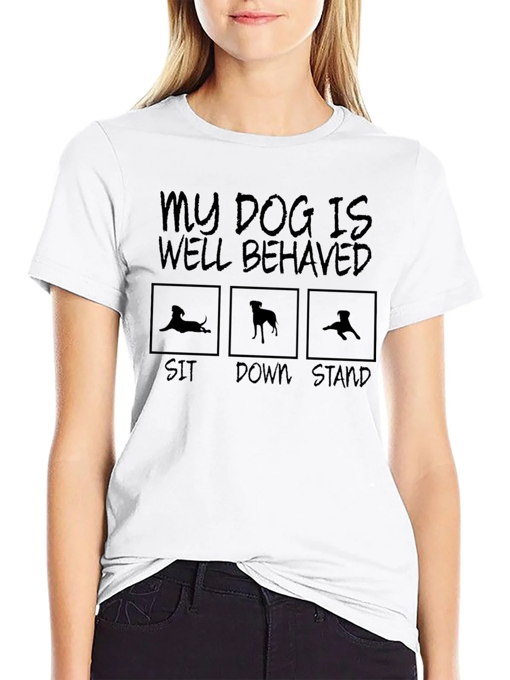 Funny Dog Training T-Shirt: Well Behaved product image 5