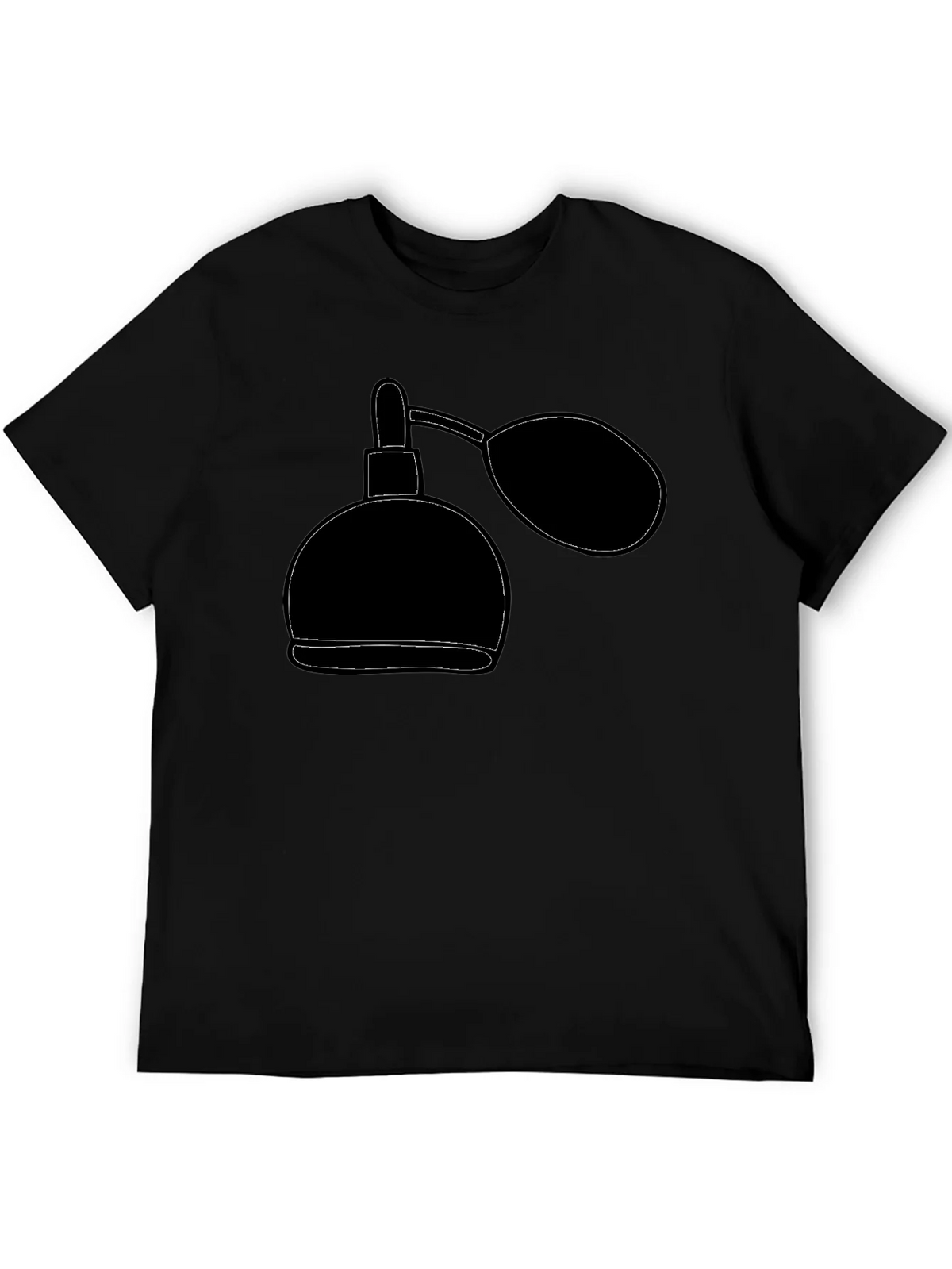 Retro Perfume Bottle Graphic Tee - Stylish Black T-Shirt product image 3