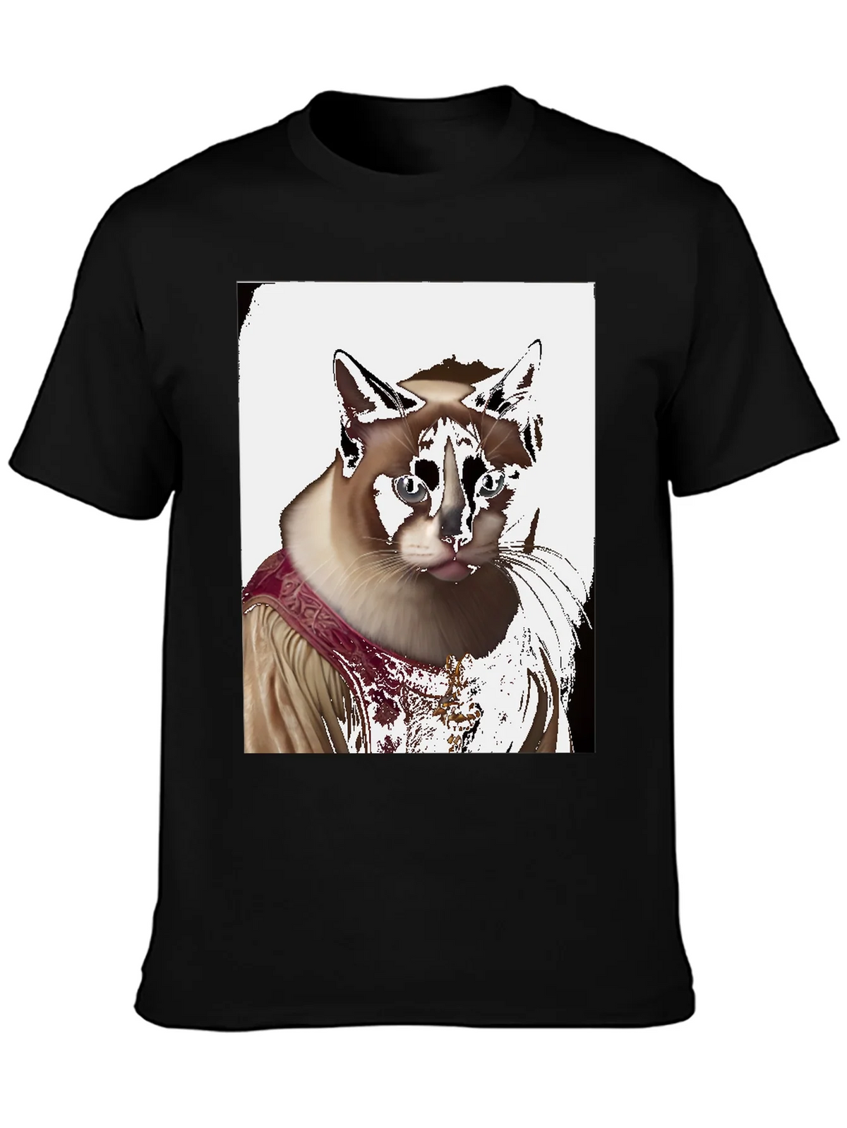 Regal Cat Portrait T-Shirt product image 3