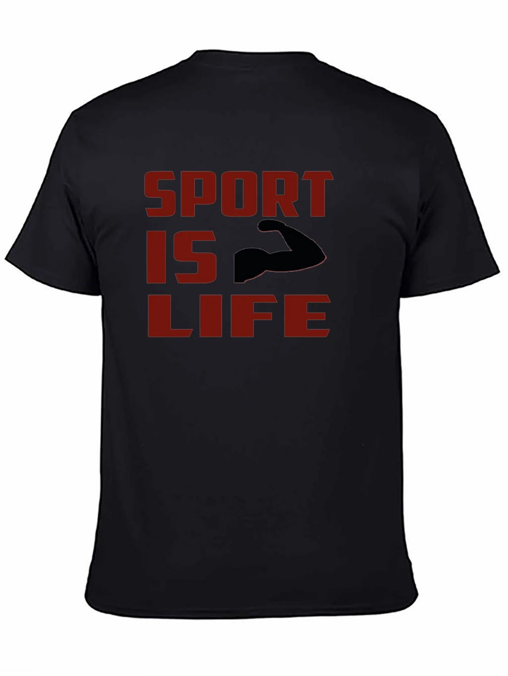 Sport Is Life T-Shirt - Black Graphic Tee product image 4