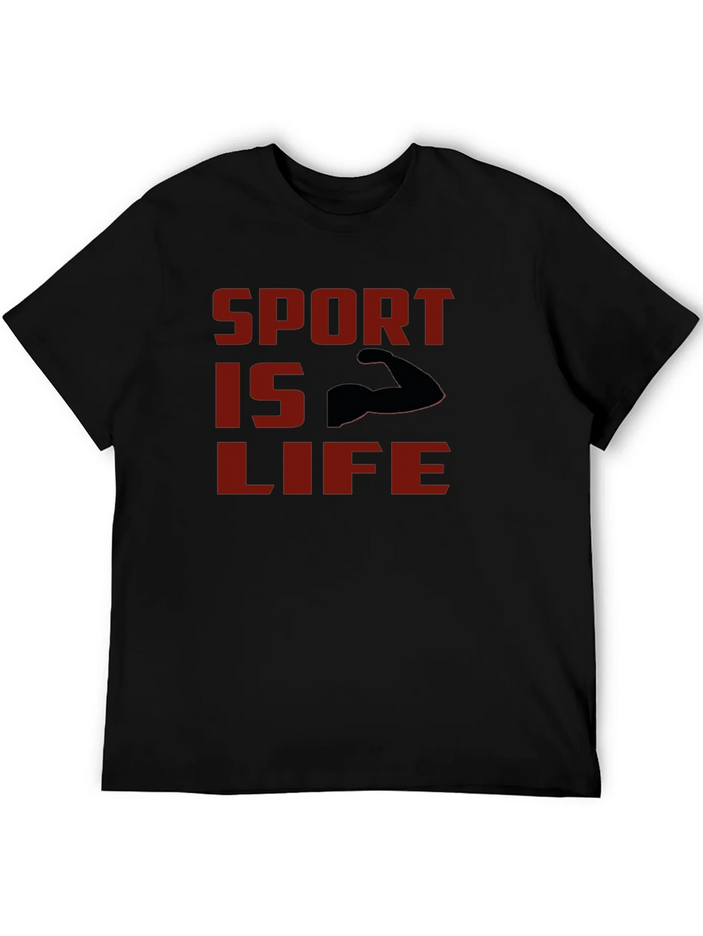 Sport Is Life T-Shirt - Black Graphic Tee product image 5