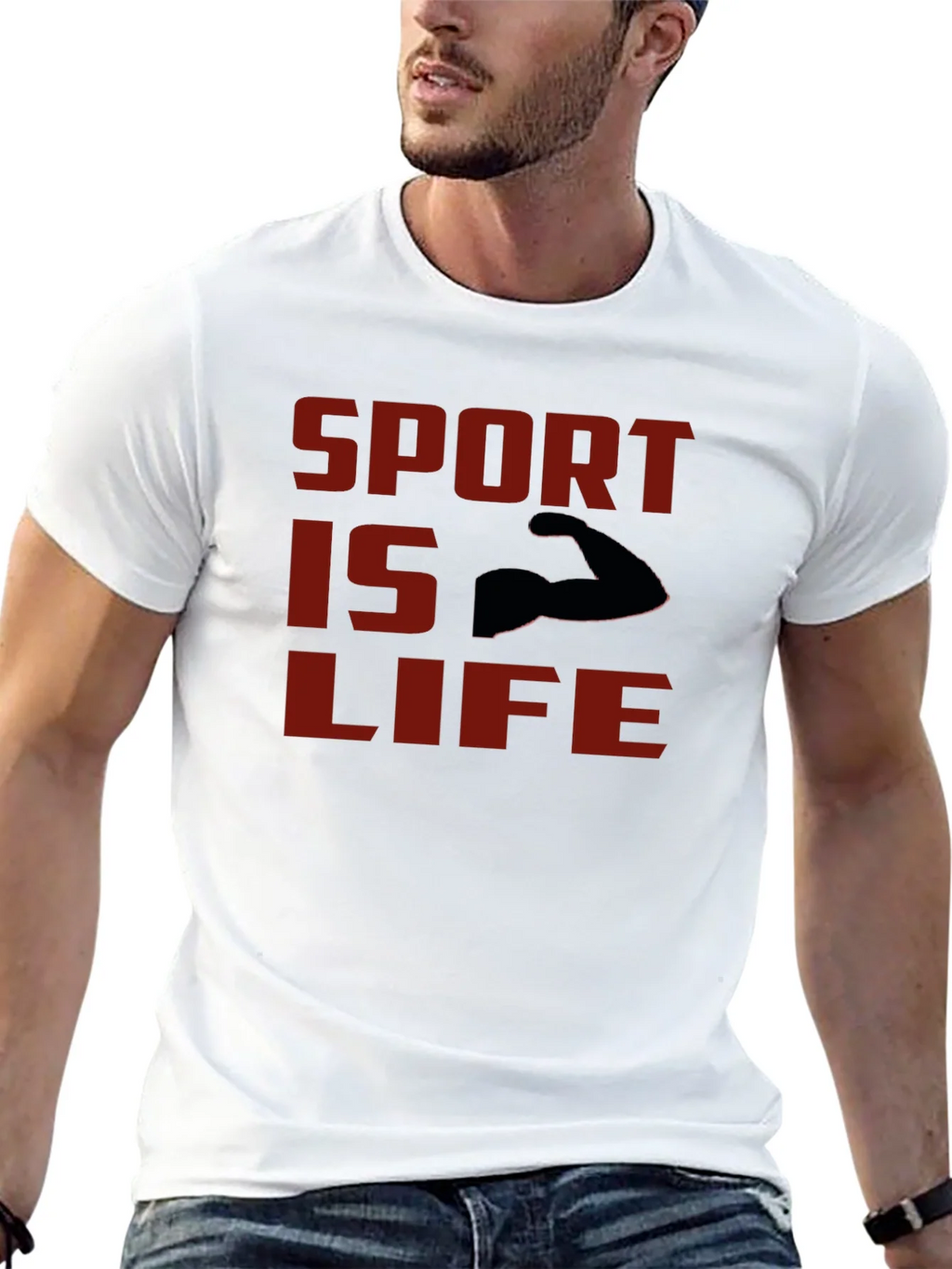 Sport Is Life T-Shirt - Black Graphic Tee product image 12