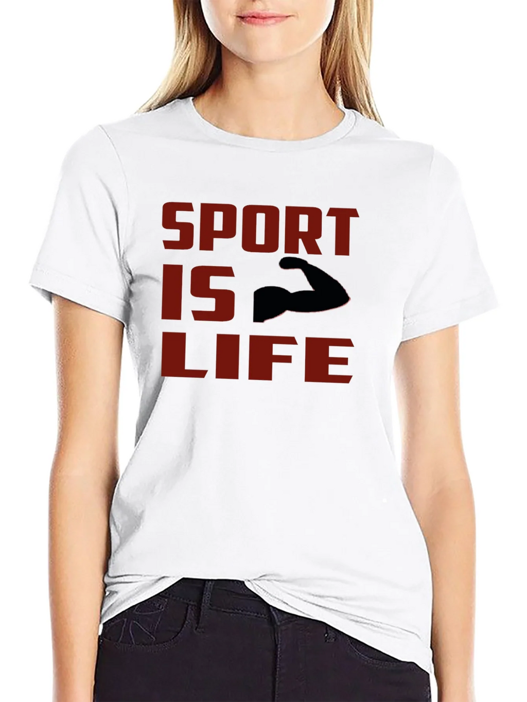 Sport Is Life T-Shirt - Black Graphic Tee product image 8