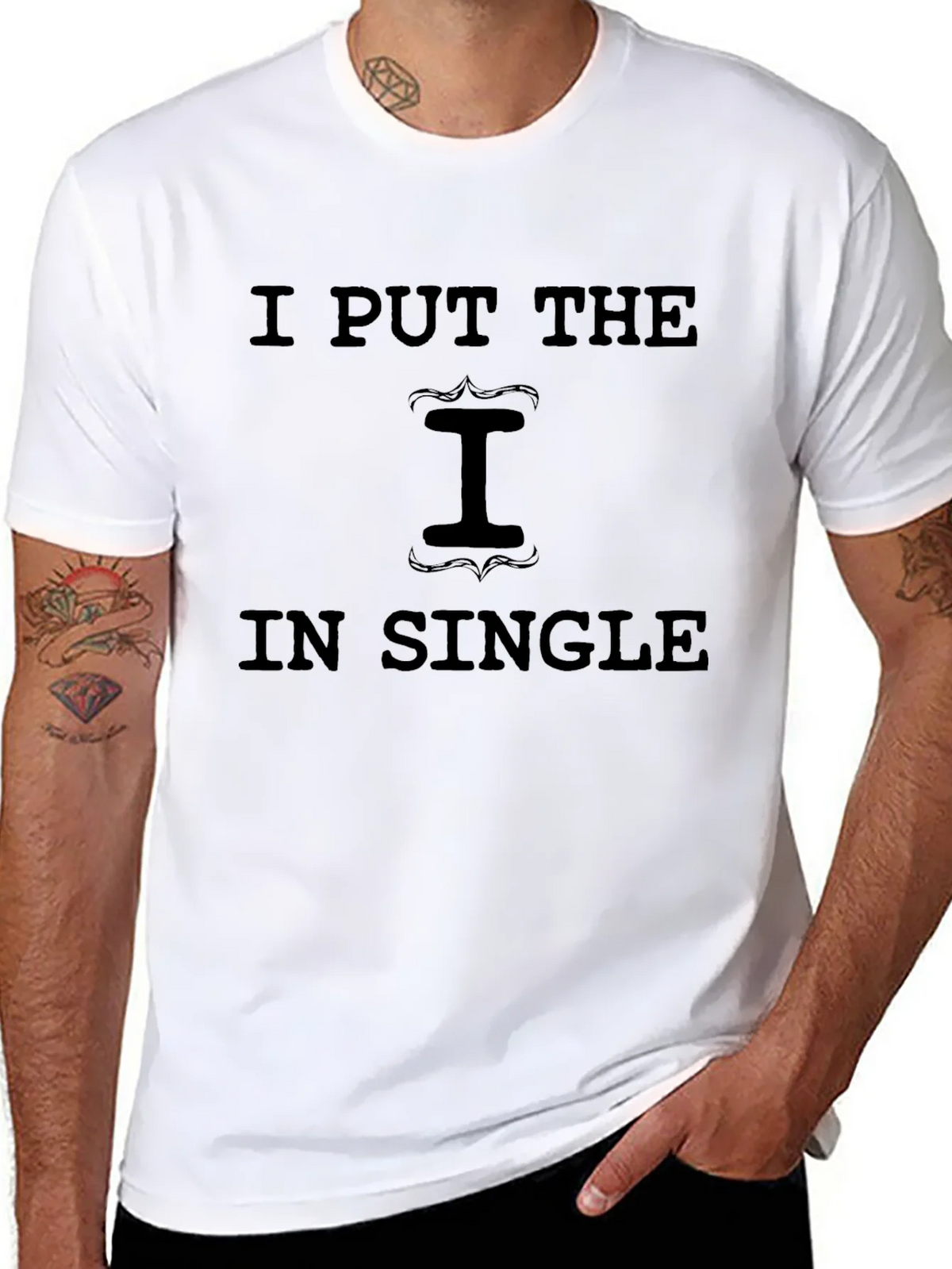 I Put the I in Single Graphic T-Shirt product image 6