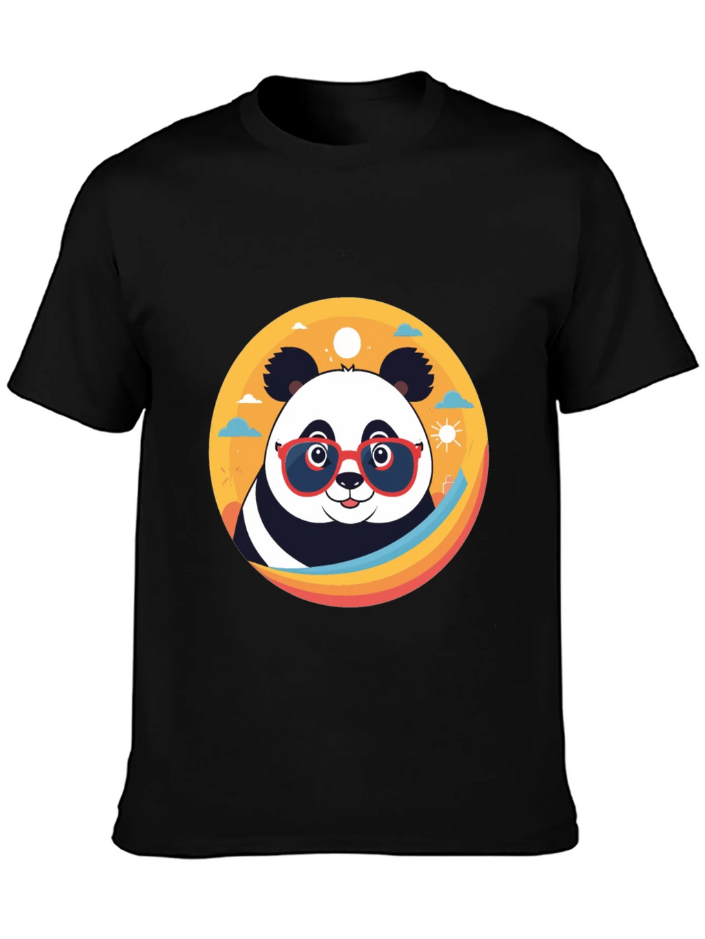 Cool Panda Graphic Tee - Stylish Black T-Shirt product image 3