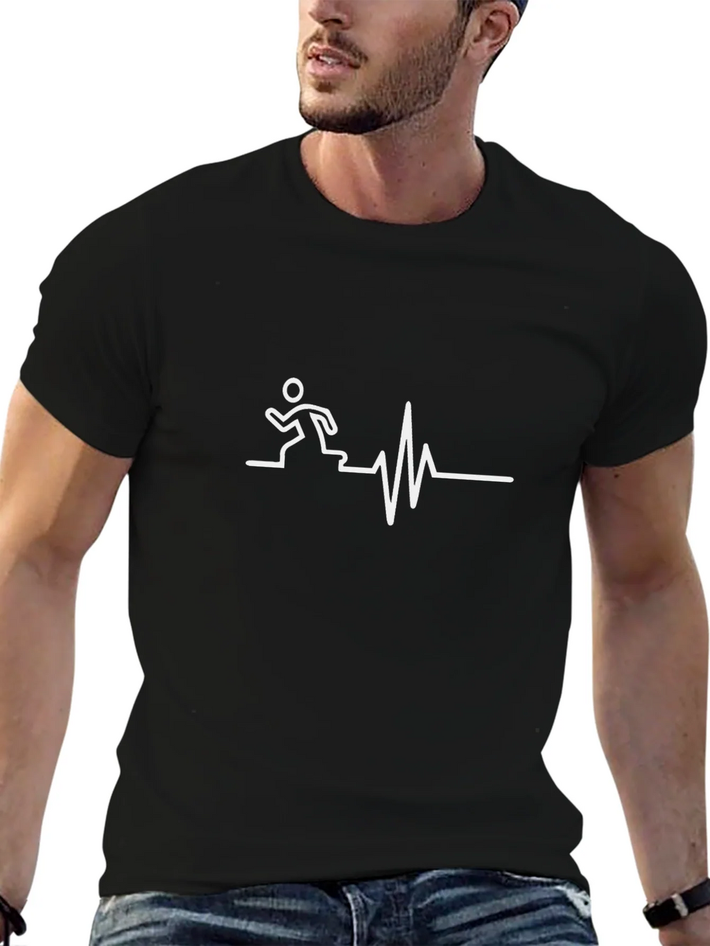 Runner Heartbeat Graphic T-Shirt product image 6